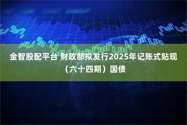 金智股配平台 财政部拟发行2025年记账式贴现（六十四期）国债