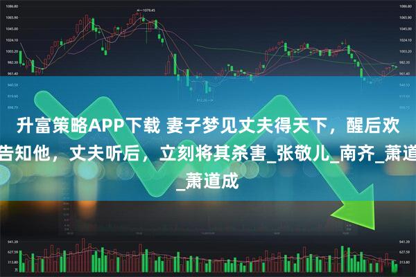 升富策略APP下载 妻子梦见丈夫得天下，醒后欢喜告知他，丈夫听后，立刻将其杀害_张敬儿_南齐_萧道成